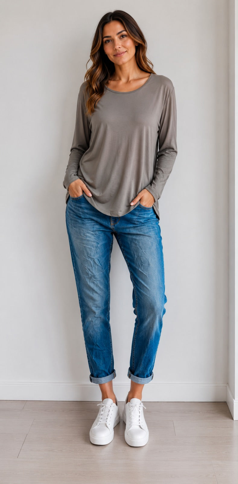 Long Sleeve T-Shirt Basic's Lagenlook