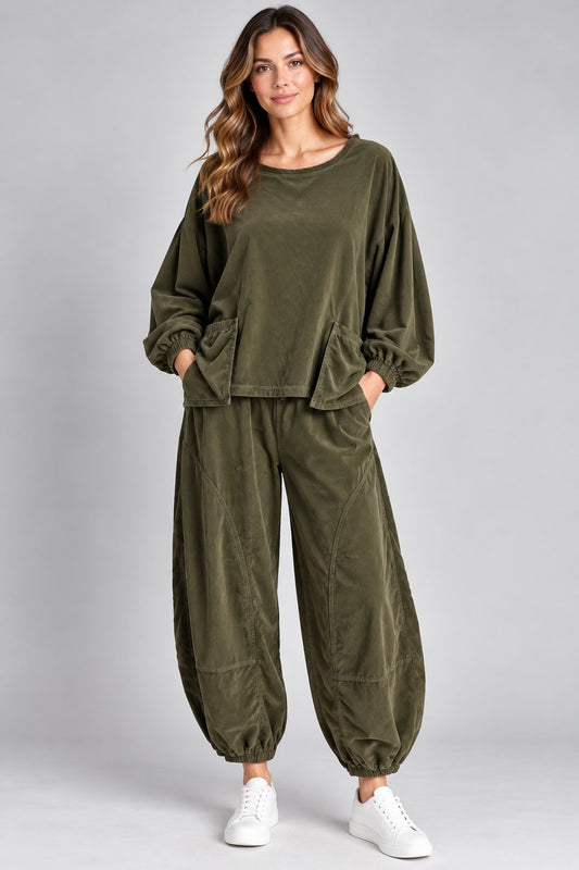 Corduroy Balloon Pant