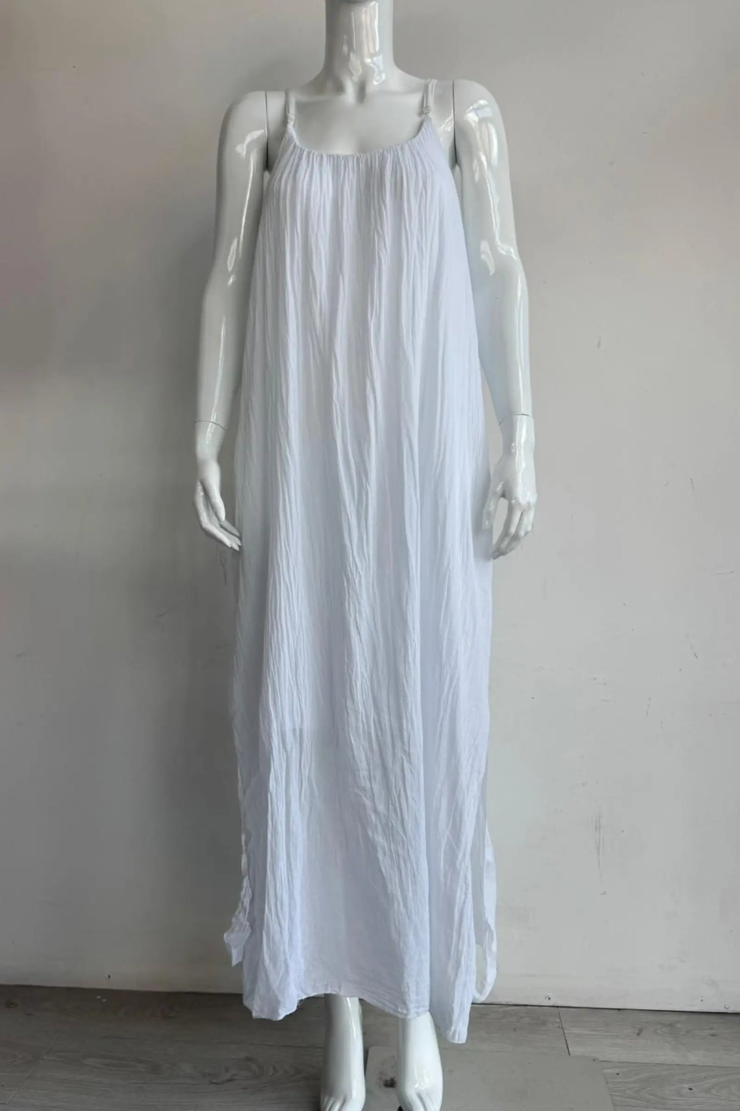 Cotton Strap Maxi Dress