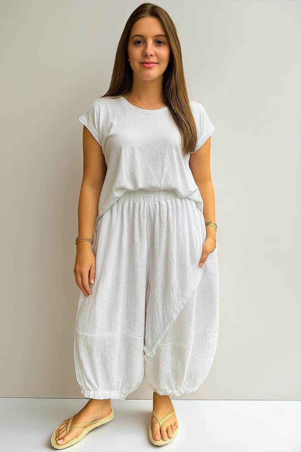 Cotton Frey Balloon Pant