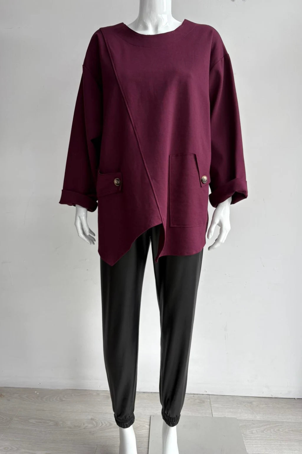 Italian One Pocket Scuba Top Lagenlook