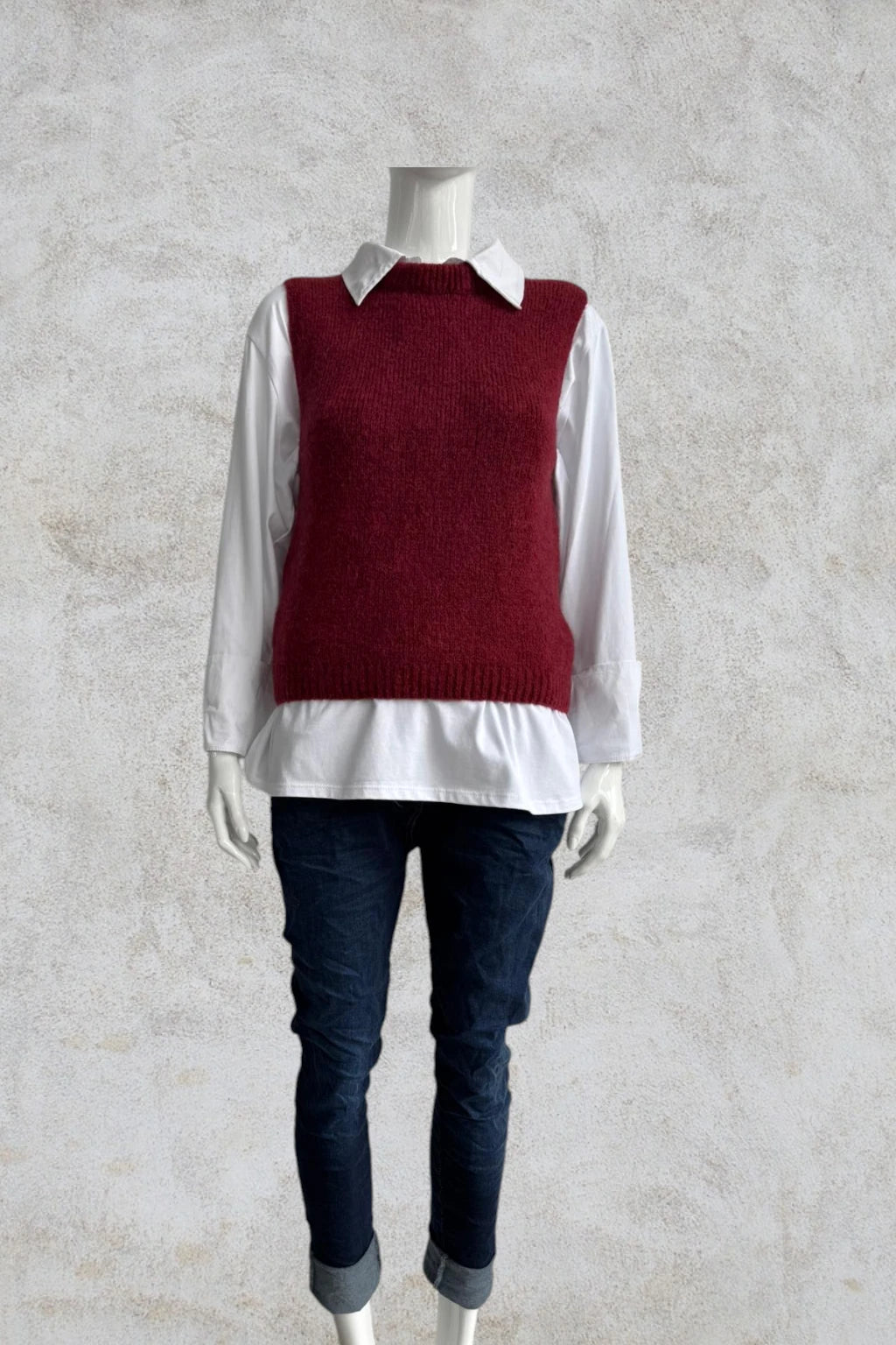 Italian Wool Knitted Tank Top