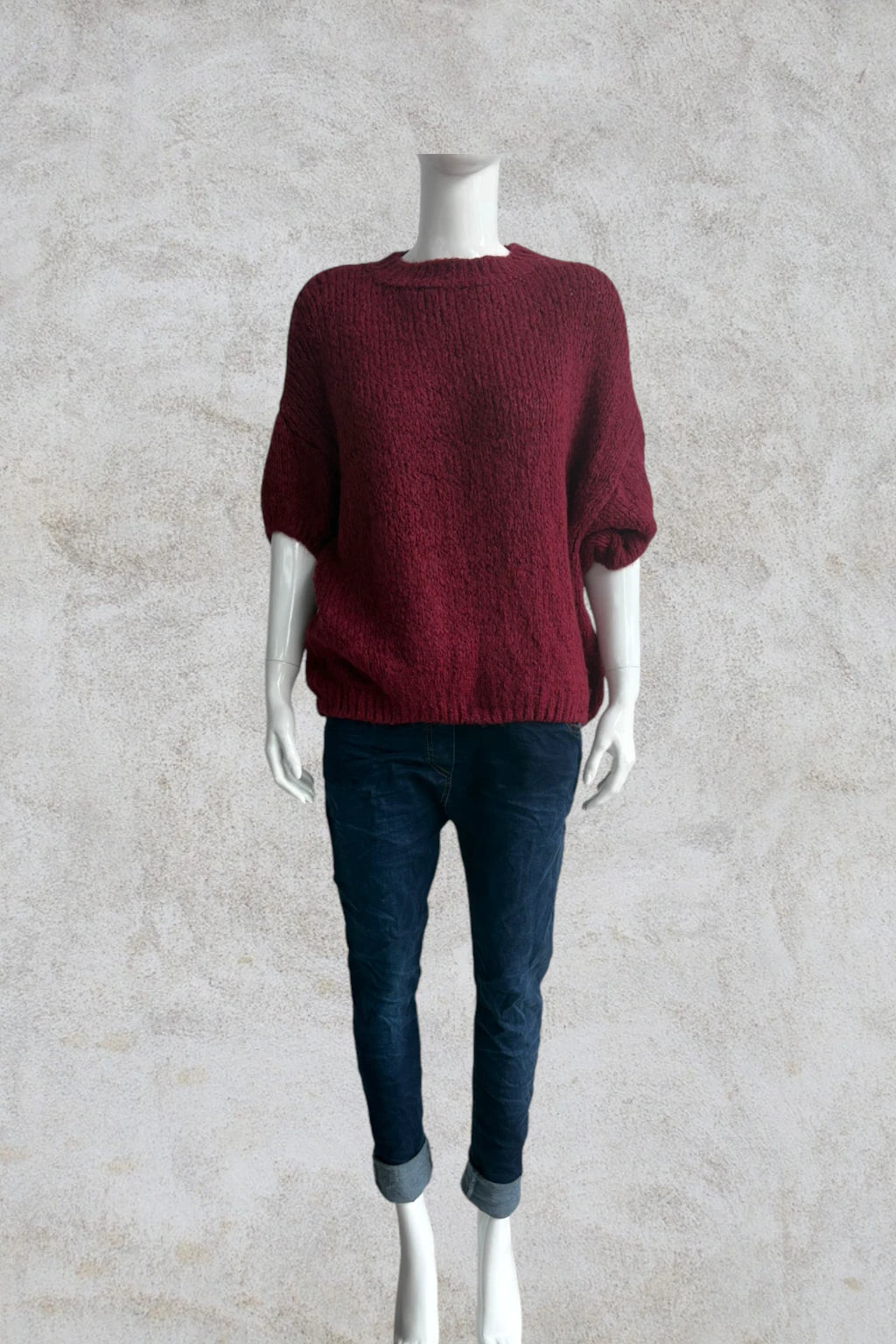 Wool Cap Sleeve Knit Top