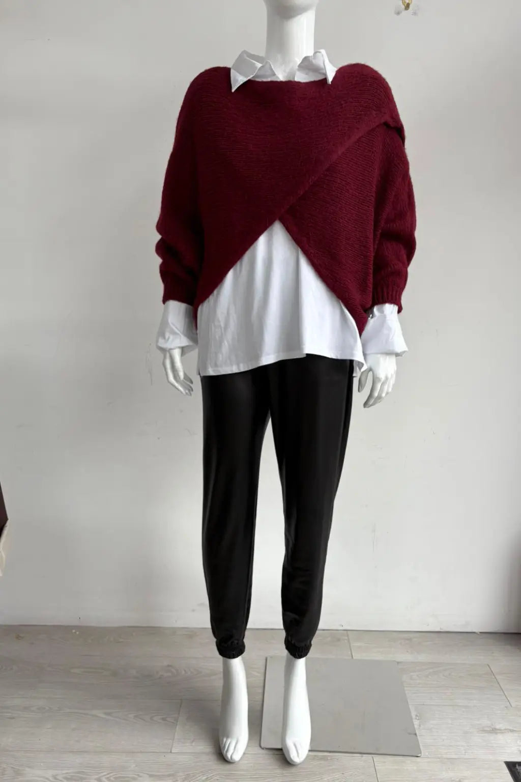 Wool Wrap over Layering Knit
