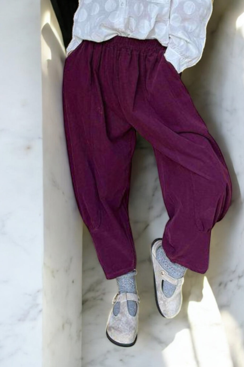 Women's Boho Balloon Corduroy Pants