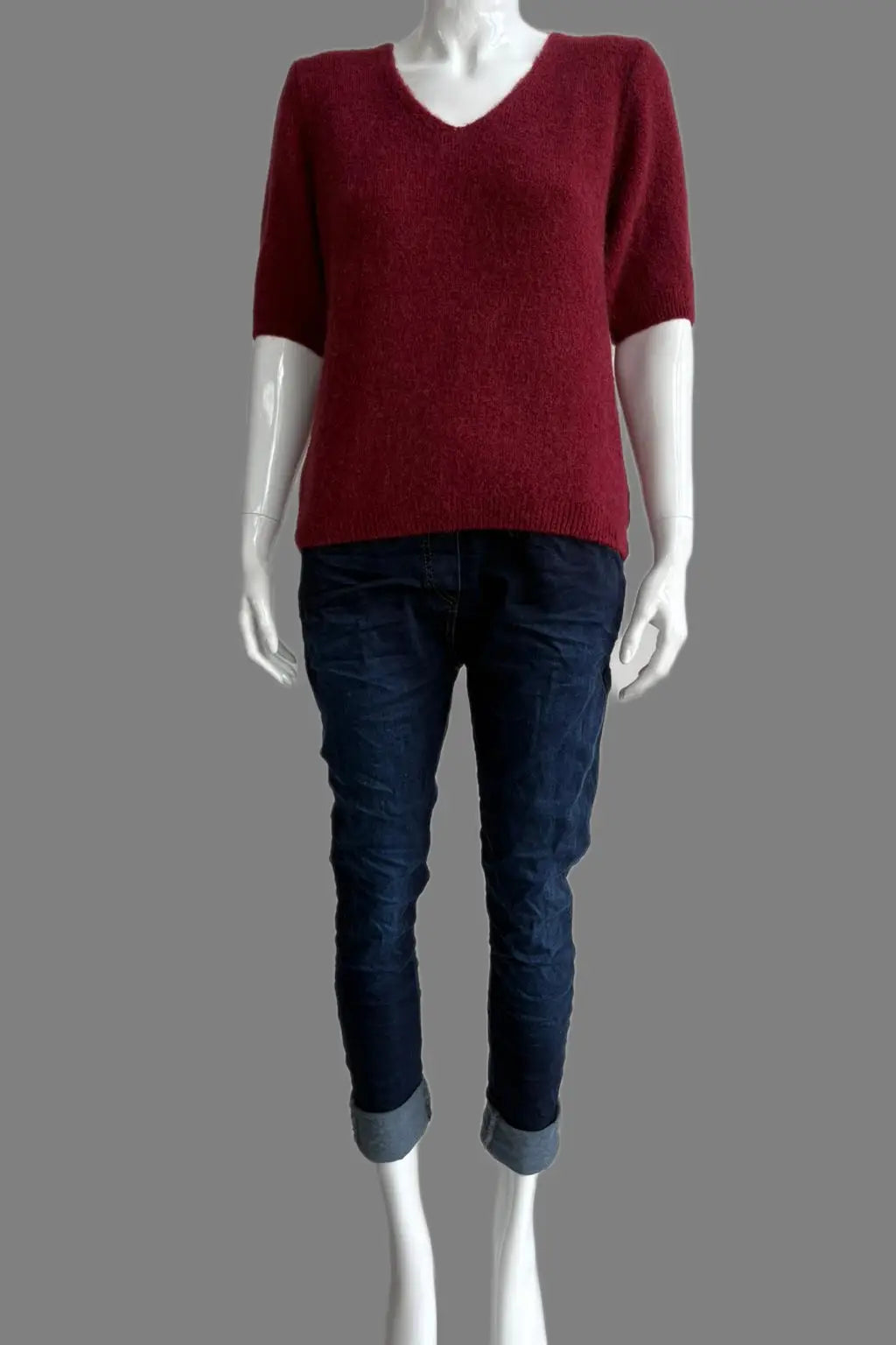 Wool Short Sleeve Jumper