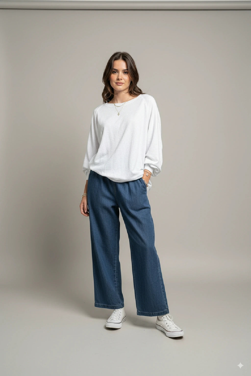 Women's High-Waisted Relaxed Fit Straight-Leg Jeans