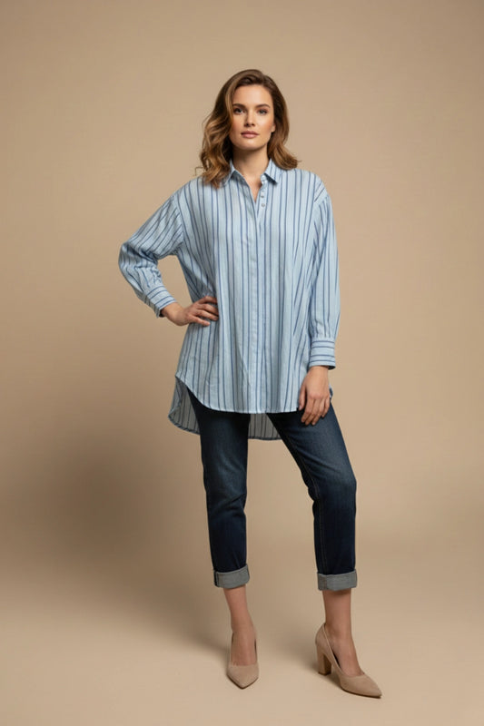 Zetaotto Cotton Stripe Shirt
