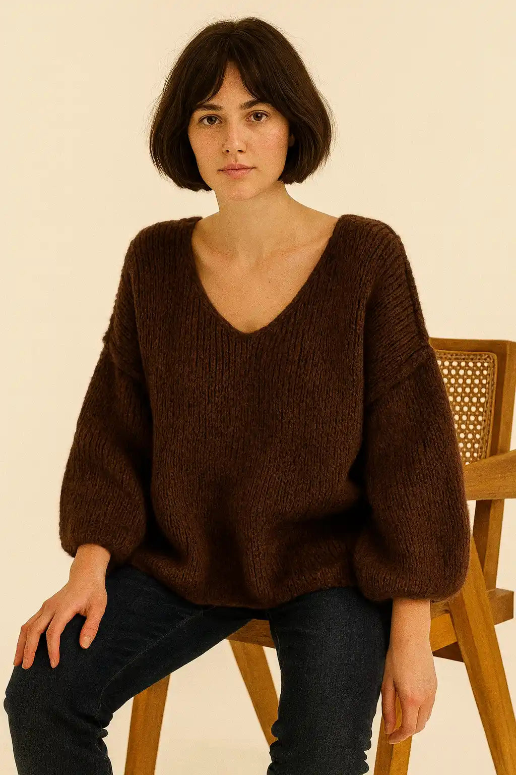 Wool Seam out Knit