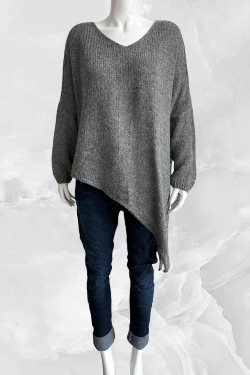 Made in Italy Wool Slant Knit