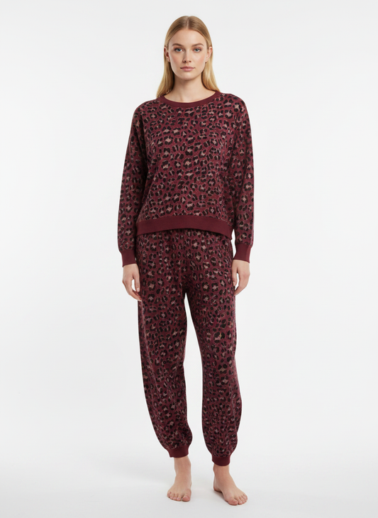 Made in Italy Leopard Print Sweatshirt