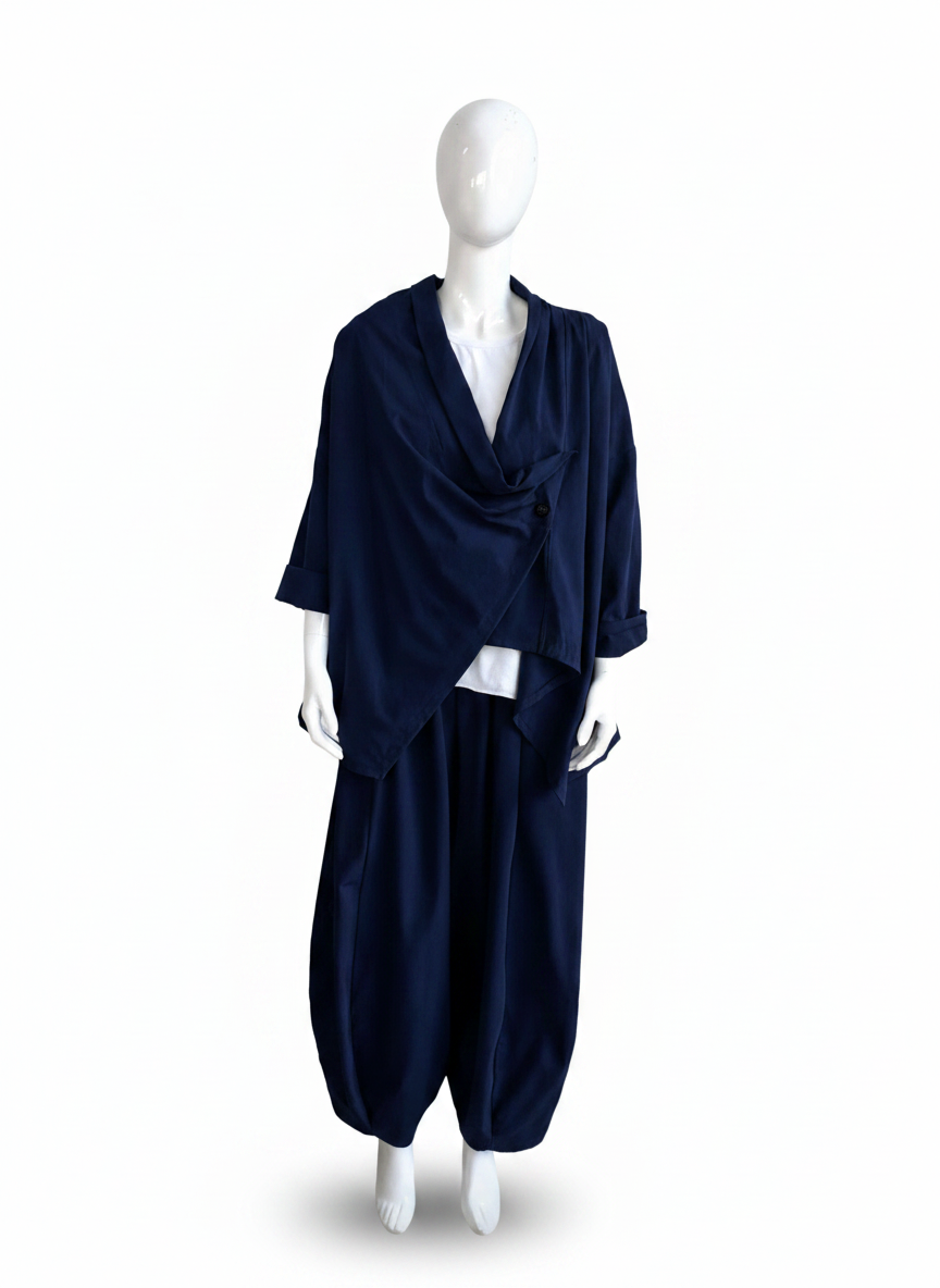 Women’s Asymmetric Drape Crossover Top