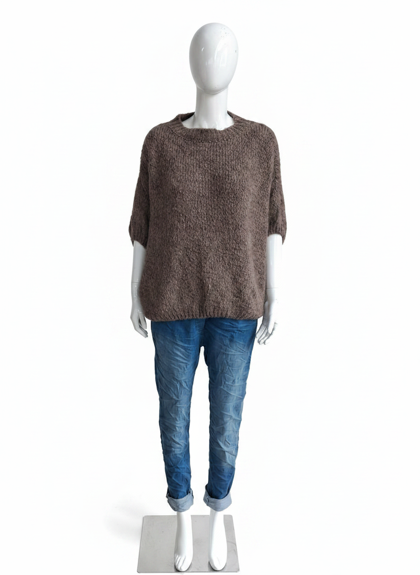 Made in Italy Wool Short Sleeve Knit