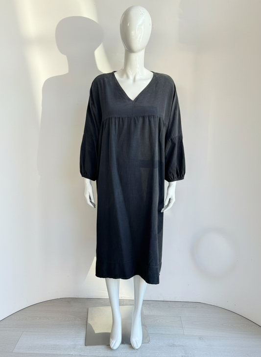 Corduroy Smock Peasant Dress
