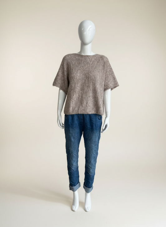 Wool Short Sleeve Jumper