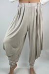Made in Italy Jersey Harem Pants cuff bottom Lagenlook