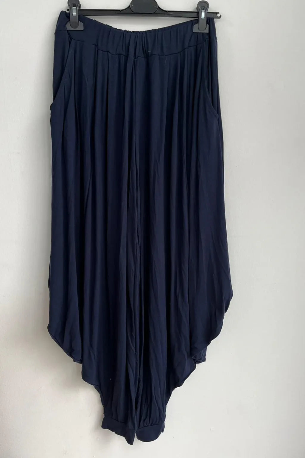 Made in Italy Jersey Harem Pants cuff bottom Lagenlook