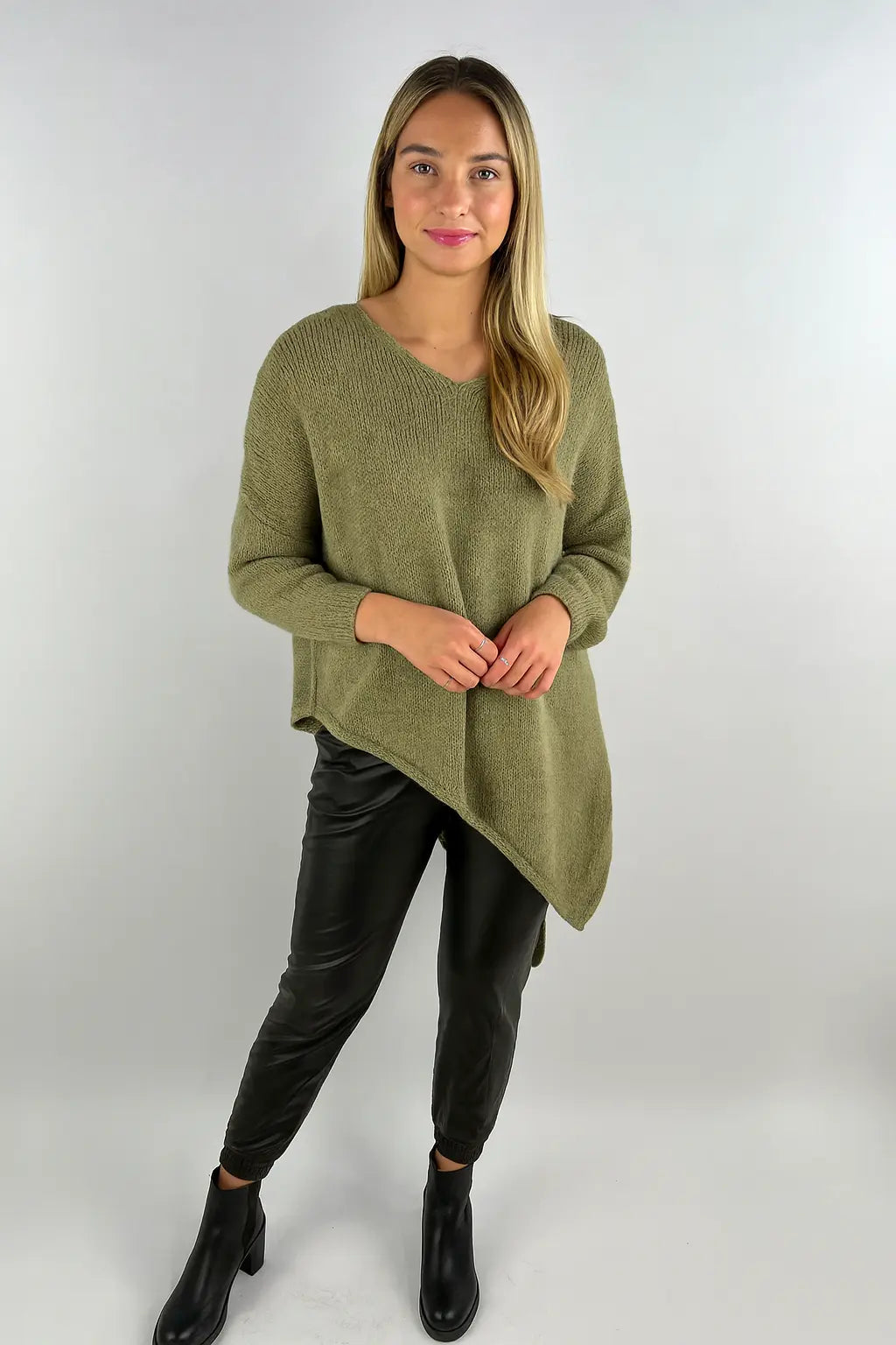 Made in Italy Wool Slant Knit