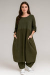 Made in Italy Corduroy Cocoon Dress