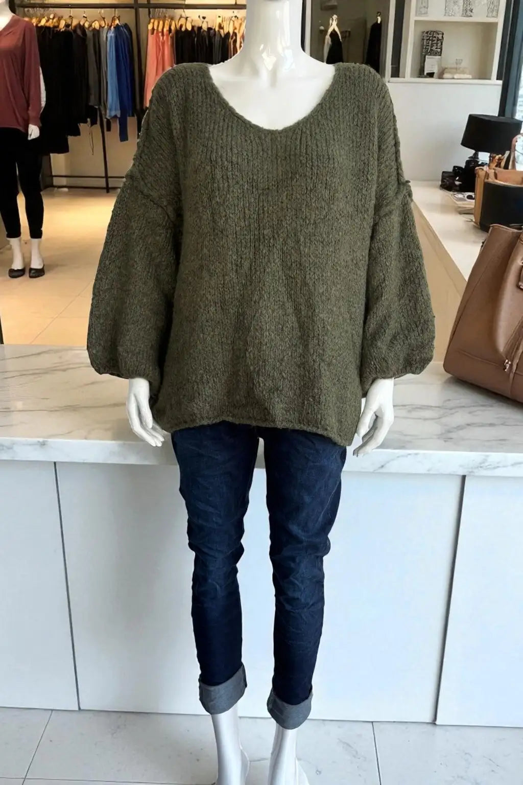 Wool Seam out Knit