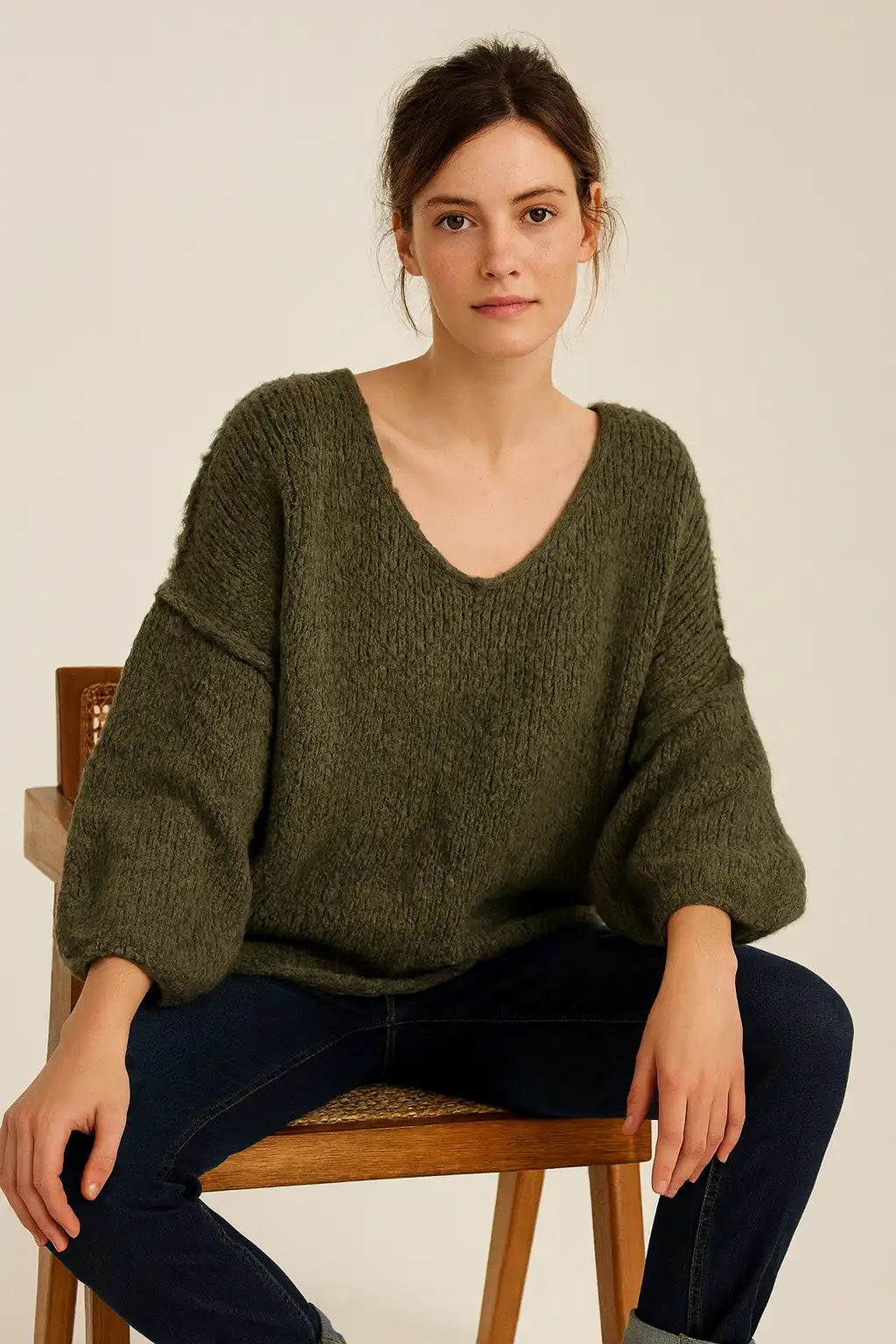 Wool Seam out Knit
