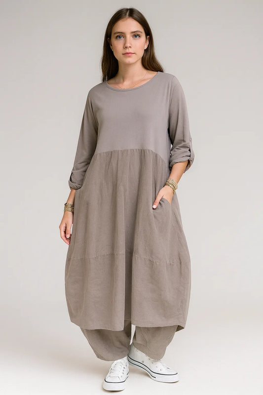 Made in Italy Corduroy Cocoon Dress