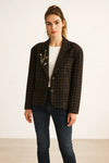 Made in Italy Wool Plaid Blazer