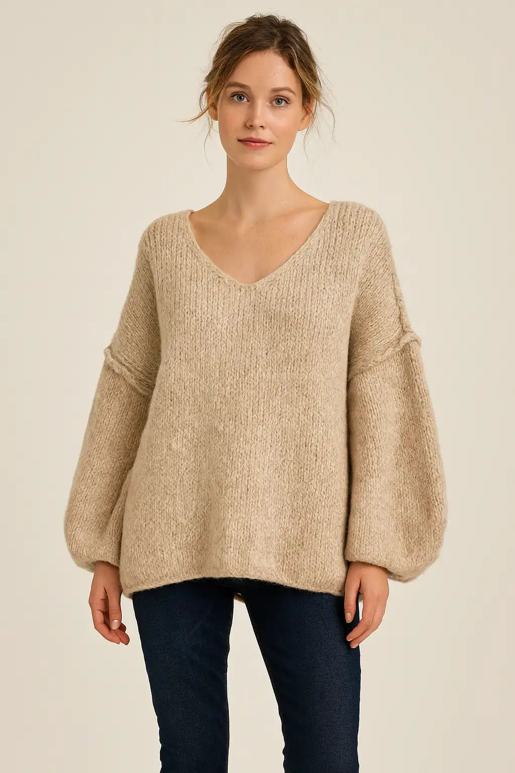 Wool Seam out Knit