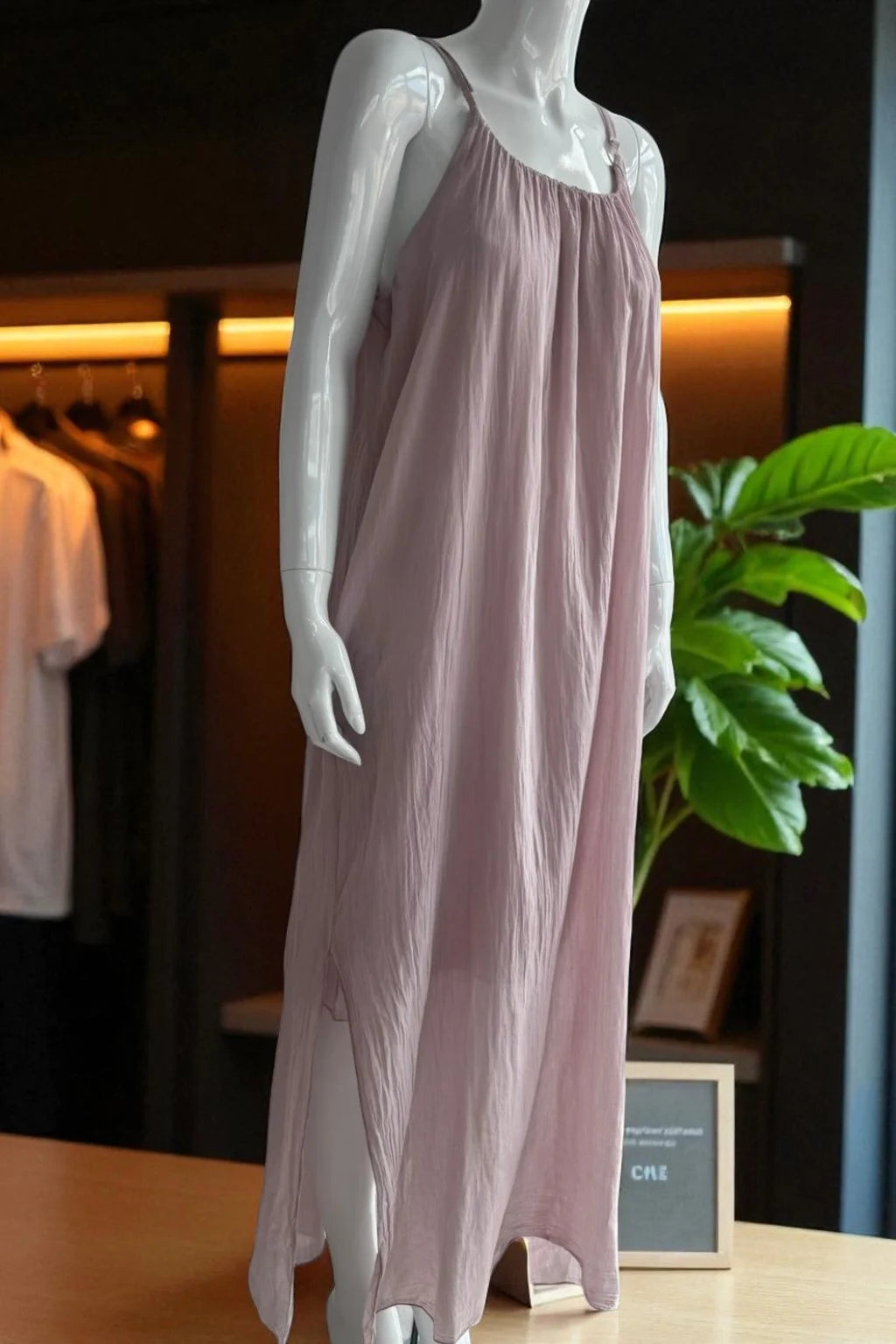 Cotton Strap Maxi Dress