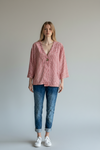 Gingham One Button Jacket