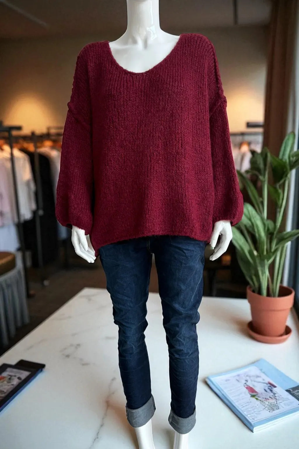 Wool Seam out Knit