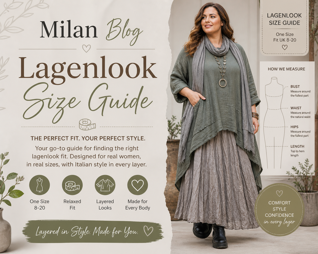 Milan Blog Lagenlook Size Guide