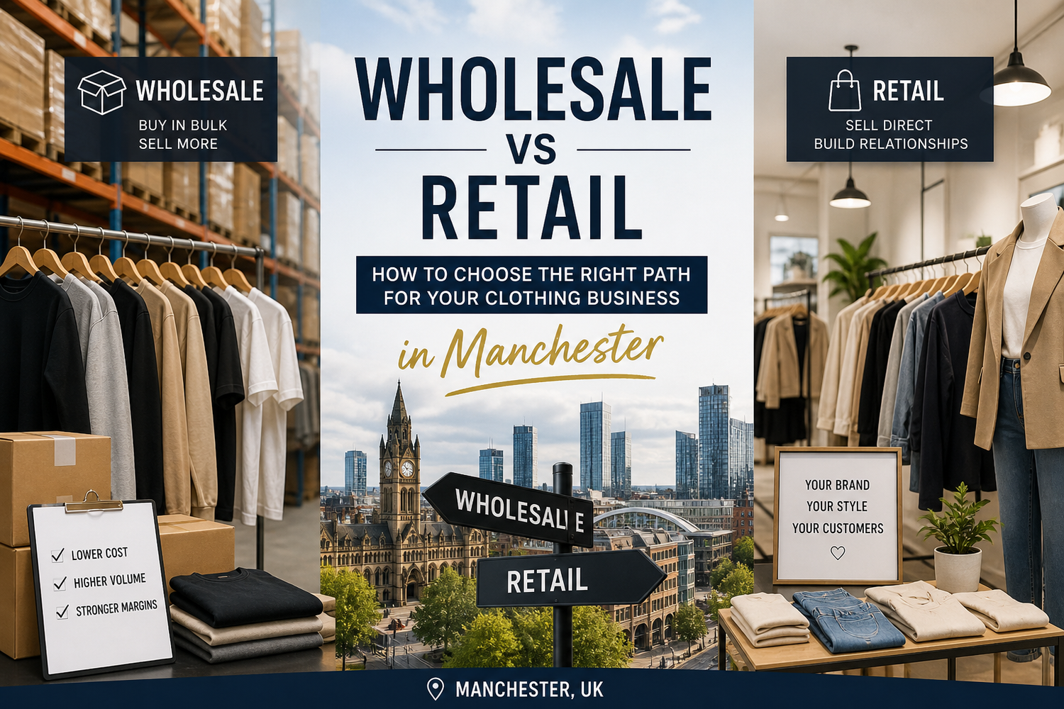 Should I Sell Women Clothing in Wholesale or Retail in UK?