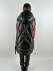 Women's Leather Look Puffer Gilet