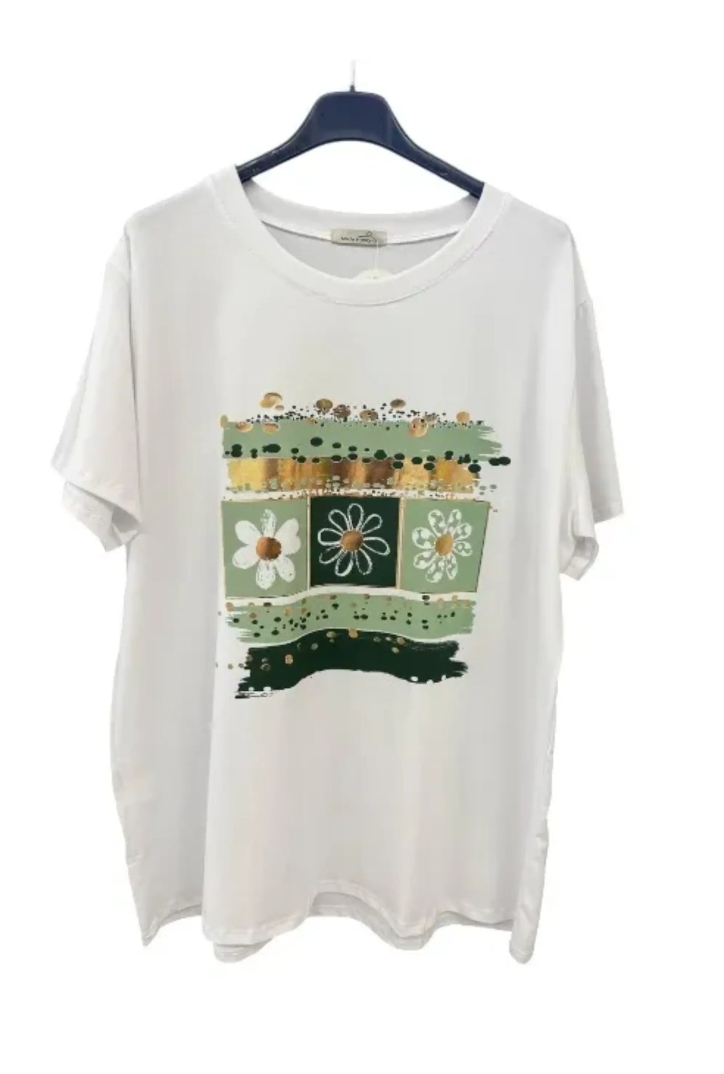 Made in Italy Printed Stretchy T-Shirt