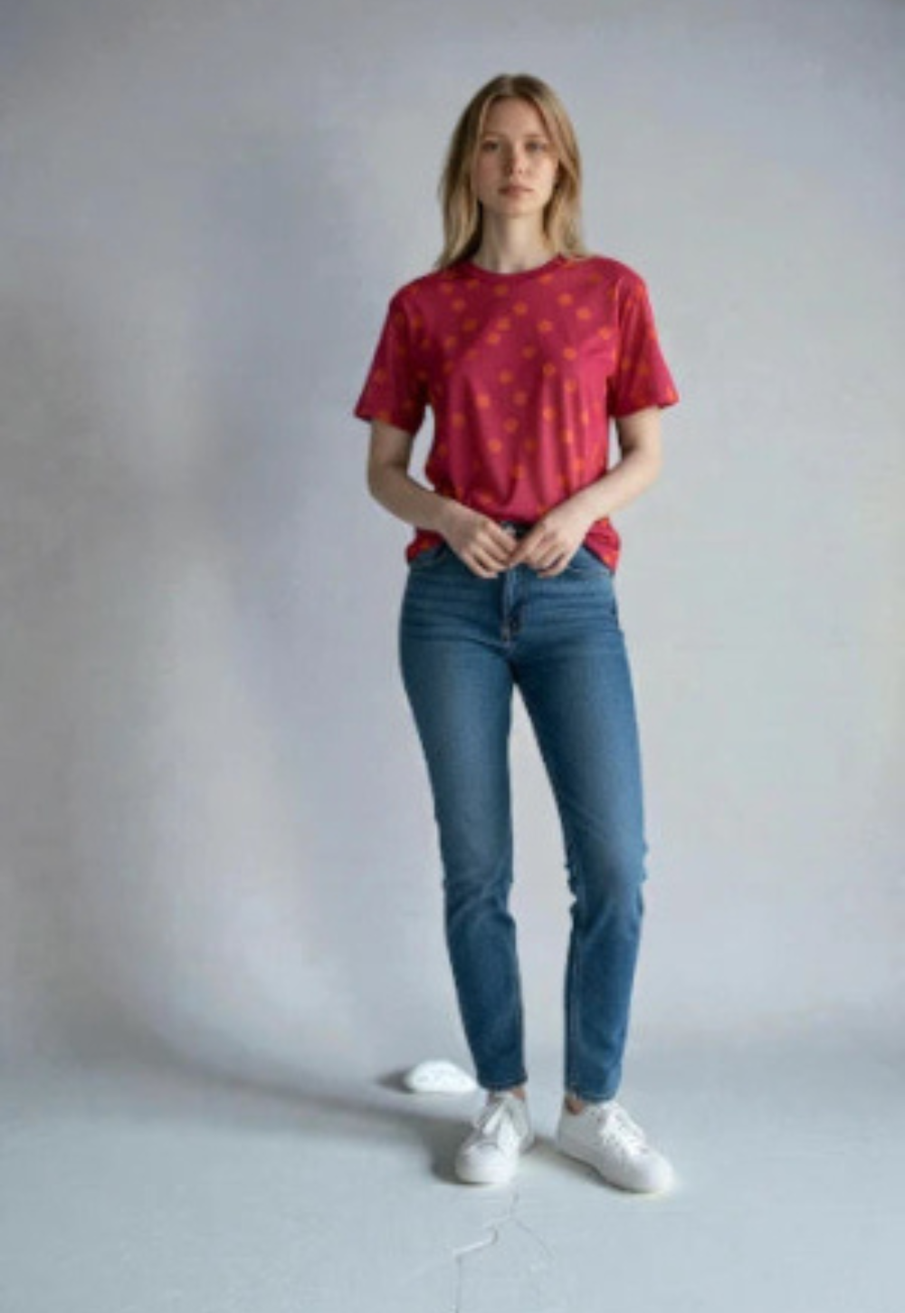 Made in Italy Polkadot Mesh Tops.