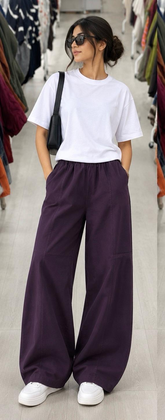 Made in Italy Gaberdine Canvas Barrel Pant