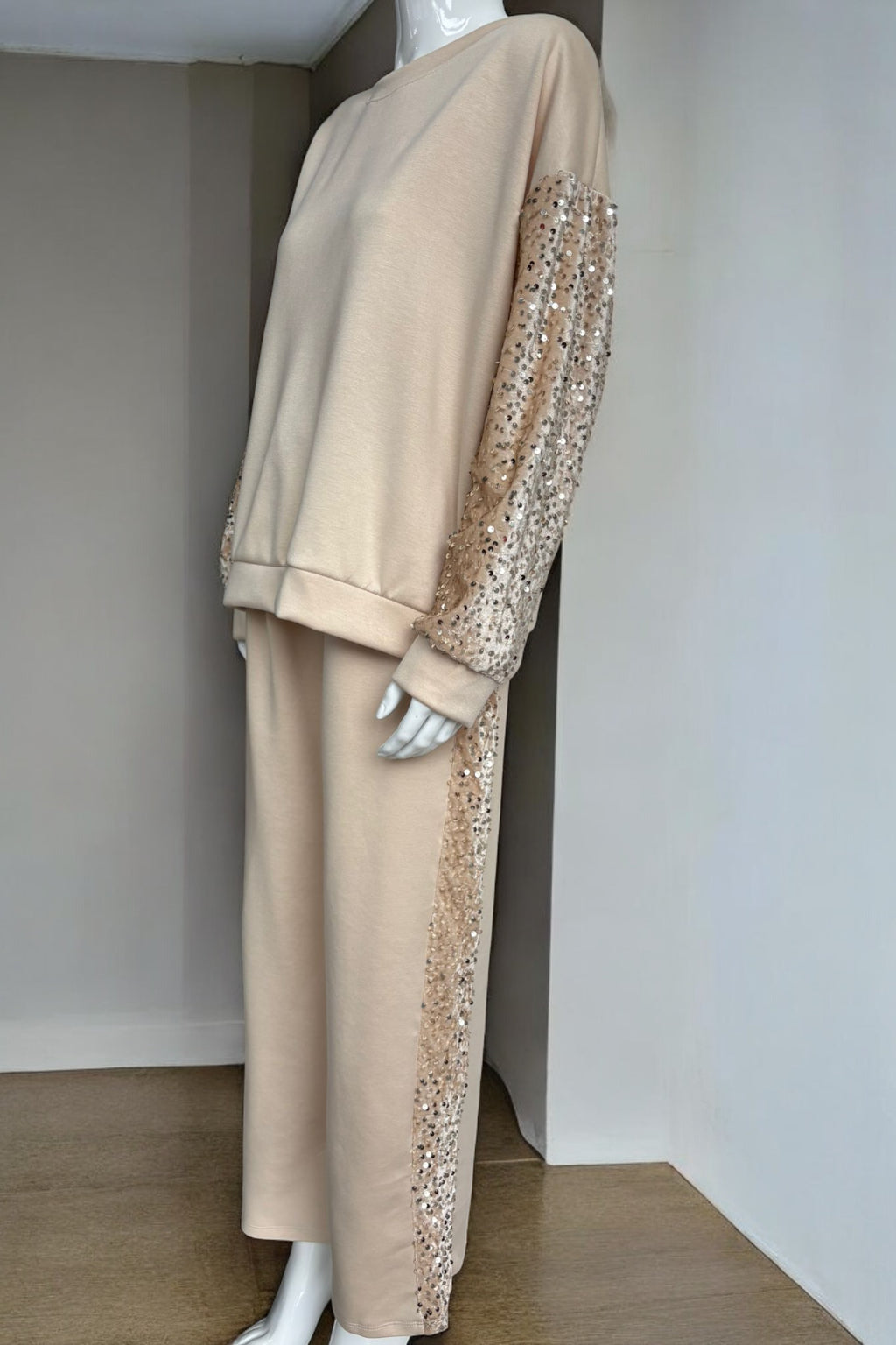 Made in Italy Sequin trim Scuba Pant