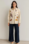 Made in Italy Embroided Palm tree Shirt