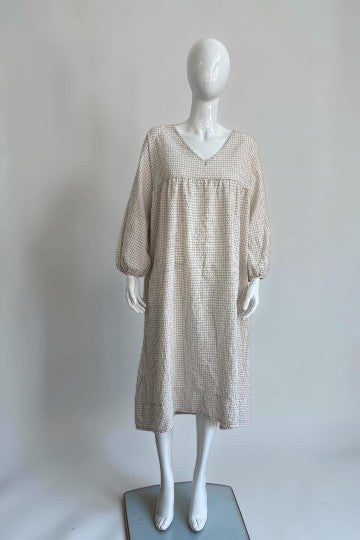 Made in Italy Gingham Smock Dress