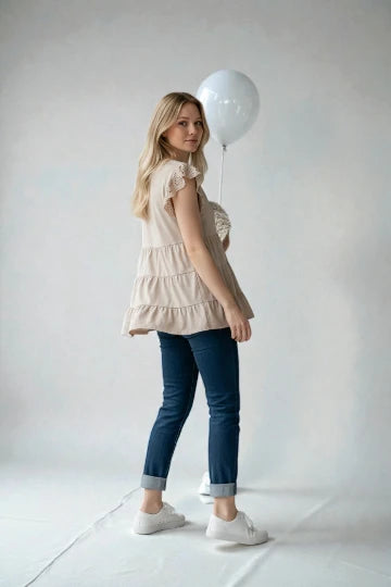 Made in Italy Jersey Broidery Top