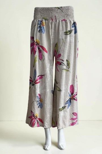 Made in Italy Print Cotton Pant