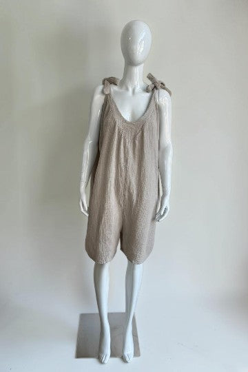 Made in Italy Tie Shoulder Playsuit