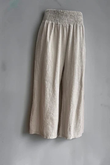 Made in Italy Shirred Elasticated Pant