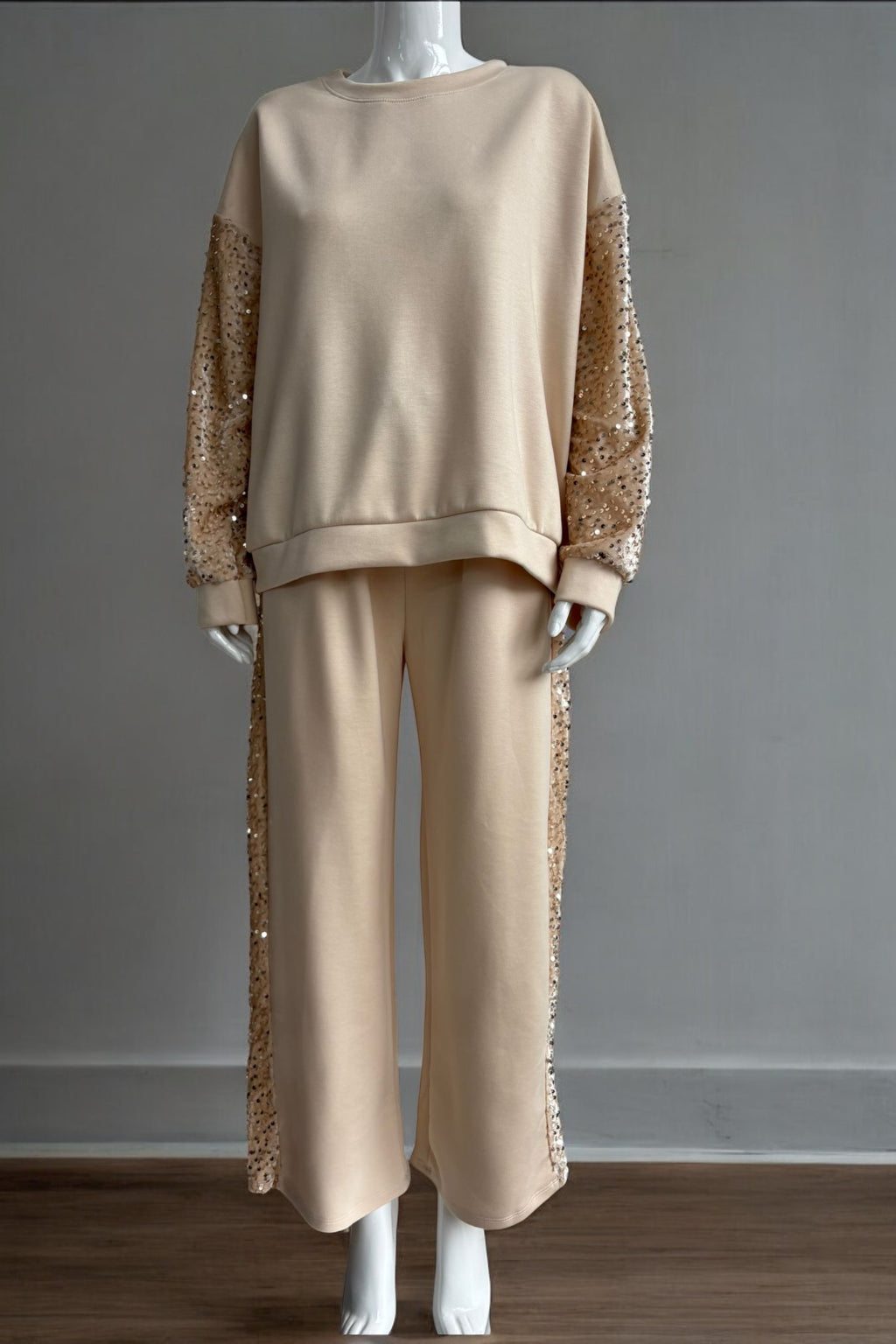 Made in Italy Sequin trim Scuba Pant