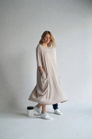 Made in Italy Jersey Cocoon Dress