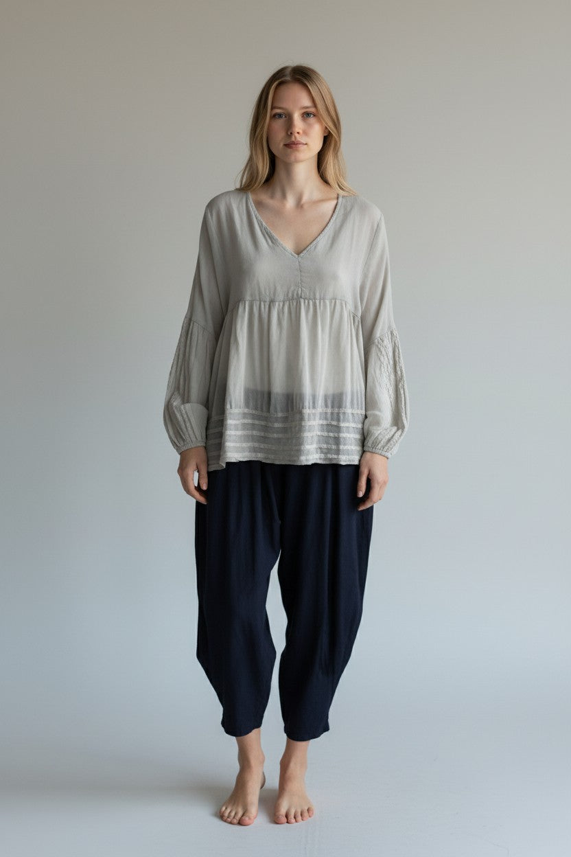 Cotton Artist Smock Top Lagenlook