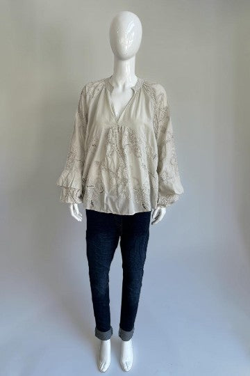 Embroidered Boho Blouse