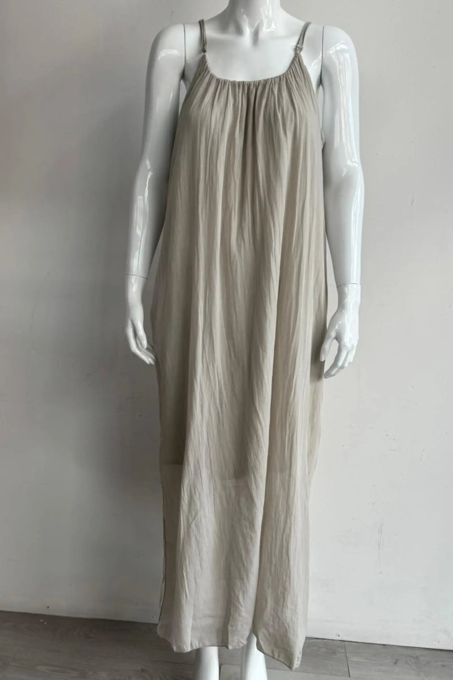 Cotton Strap Maxi Dress