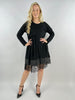 Made in Italy Lace Trim Sweat Dress Lagenlook
